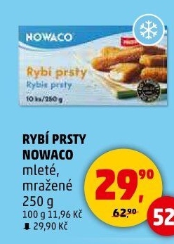 Rybí prsty předsmažené mražené Nowaco
