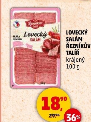 Salám lovecký Řezníkův talíř