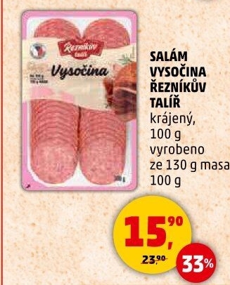 Salám Vysočina Řezníkův talíř