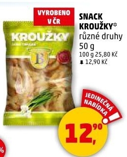 Snack kroužky Bramborárna Zykmund