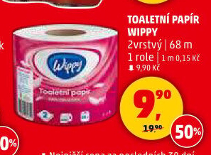 Toaletní papír 2vrstvý Wippy