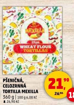 Tortilla celozrnná Mexilla