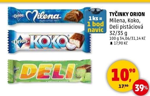 Tyčinka Milena Orion