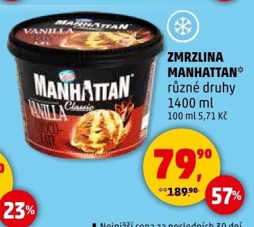 Zmrzlina v kelímku Manhattan Nestlé