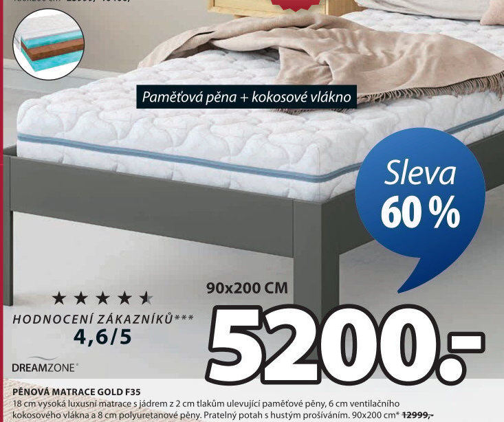 Pěnová matrace Dreamzone
