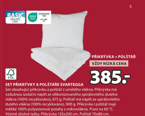 Sada přikrývka a polštář