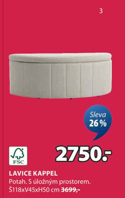 Úložná lavice Kappel