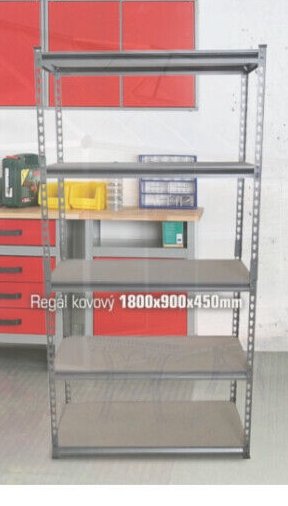 Regál kovový 1800x900x450mm - UNI HOBBY akcniletaky.com