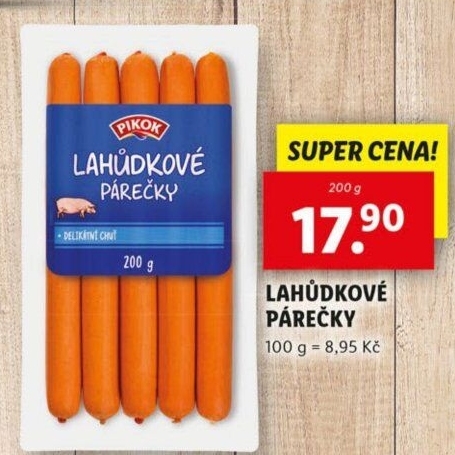 Párečky lahůdkové Pikok