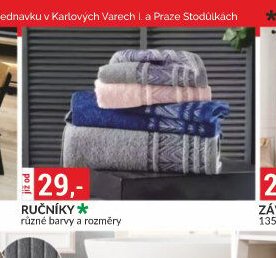 RUČNÍKY různé barvy a rozměry