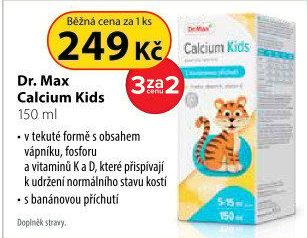 Doplněk stravy Calcium Kids Dr.Max