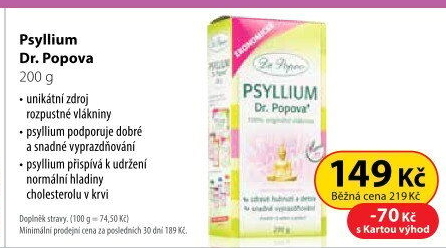 Doplněk stravy Psyllium Dr. Popov