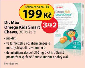Dr. Max Omega Kids Smart Chews 30 ks