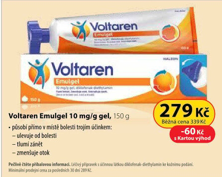 Emulgel proti bolesti Voltaren