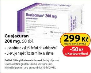 Guajacuran 200 mg 50 tablet