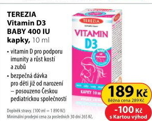 Kapky Vitamin pro děti D3 Baby Terezia