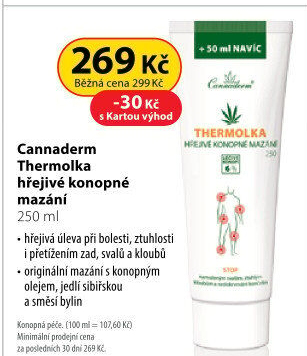 Mazání konopné hřejivé Thermolka Cannaderm