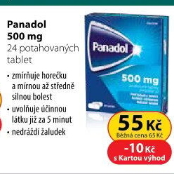 Tablety proti horečce a bolesti Novum Panadol