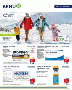 akční leták BENU Lékárna 1.2.2025-28.2.2025