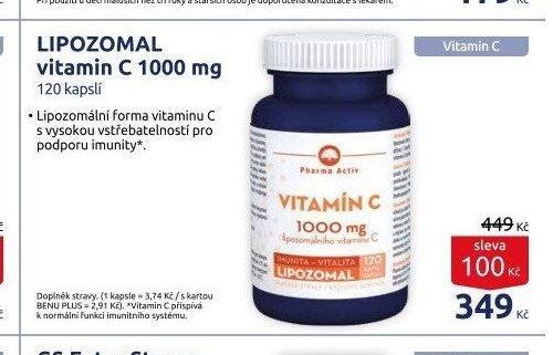 LIPOZOMAL vitamin C 1000 mg 120 kapslí