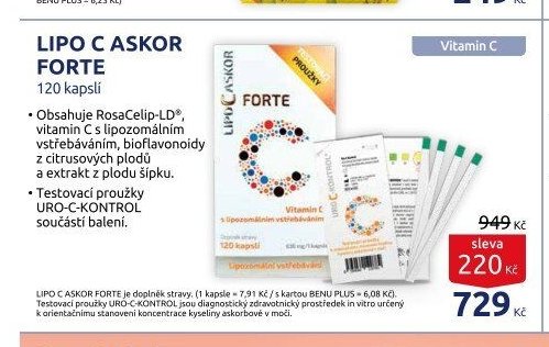 LIPO C ASKOR FORTE 120 kapslí