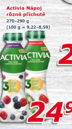 Jogurtový nápoj Activia Danone