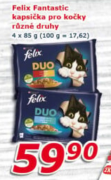 Kapsičky pro kočky Fantastic Felix Purina