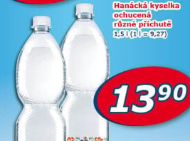 Ochucená voda Hanáckákyselka