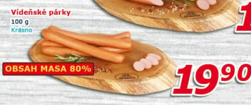 Párky vídeňské Krásno
