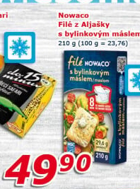Rybí filé s máslem mražené Nowaco