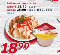 Salámová pomazánka Váhala