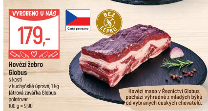 Hovězí žebra s kostí Globus