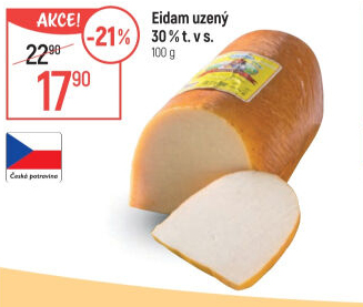 Sýr Eidam uzený 30% Lacrum