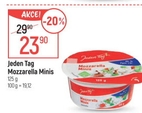 Sýr Mozzarella Minis Jeden Tag