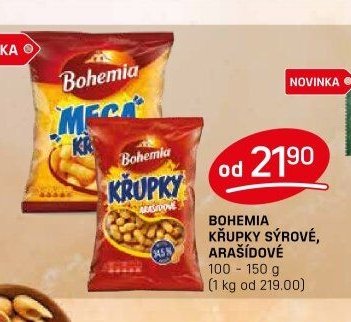 BOHEMIA KŘUPKY SÝROVÉ, ARAŠÍDOVÉ