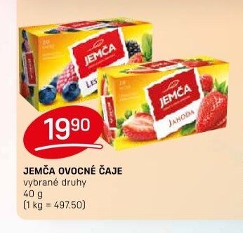 JEMČA OVOCNÉ ČAJE