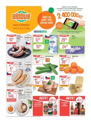akční leták Globus 5.2.2025-11.2.2025