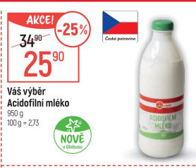 Acidofilní mléko Váš Výběr