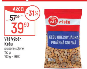 Kešu pražené Váš Výběr