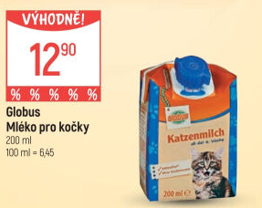 Mléko pro kočky Globus