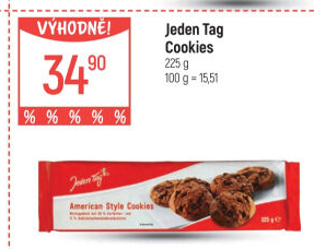 Sušenky Cookies Jeden Tag