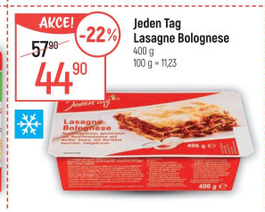 Lasagne bolognese mražené Jeden Tag