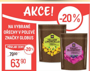 Mandle v čokoládě Globus