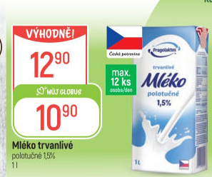 Mléko trvanlivé Pragolaktos- 1,5% polotučné
