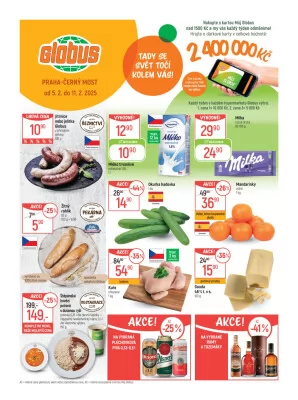 akční leták Globus 5.2.2025-11.2.2025