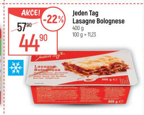 Lasagne bolognese mražené Jeden Tag