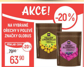 Mandle v čokoládě Globus