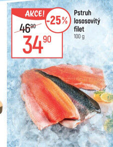 Pstruh lososovitý filety