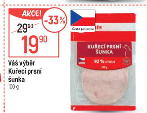 Šunka kuřecí prsní Váš Výběr