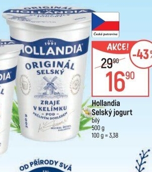 Bílý jogurt selský Hollandia